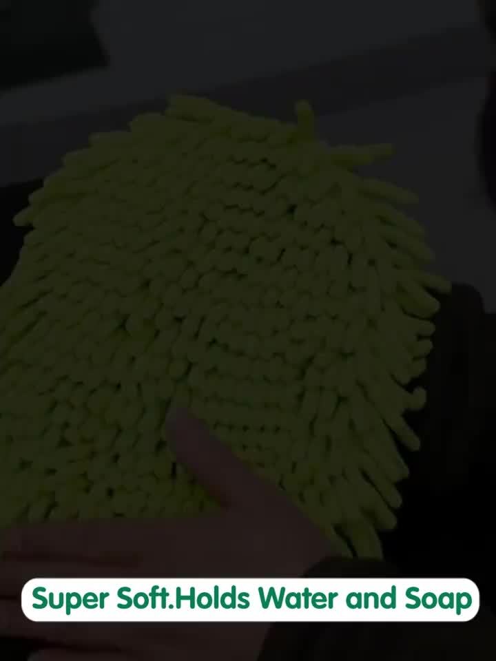 47.5" Long Handle Car Wash Brush Mop Kit for Washing, Detailing, and Cleaning Automotive, Truck, SUV, RV, Trailer with Soft Sponge Duster Mitt