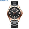 CRRJU Brand Men Watches Business Quartz Watch Men's Stainless Steel Band 1181.1inch Waterproof Date Wristwatches, Ideal choice for Gifts