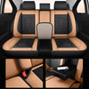 Red Rain PU Leather Car Seat Cover Breathable Universal Car Seat Covers For Front And Rear Seats 13pcs Automotive Seat Cushion Cover Fit Car Truck SUV Van