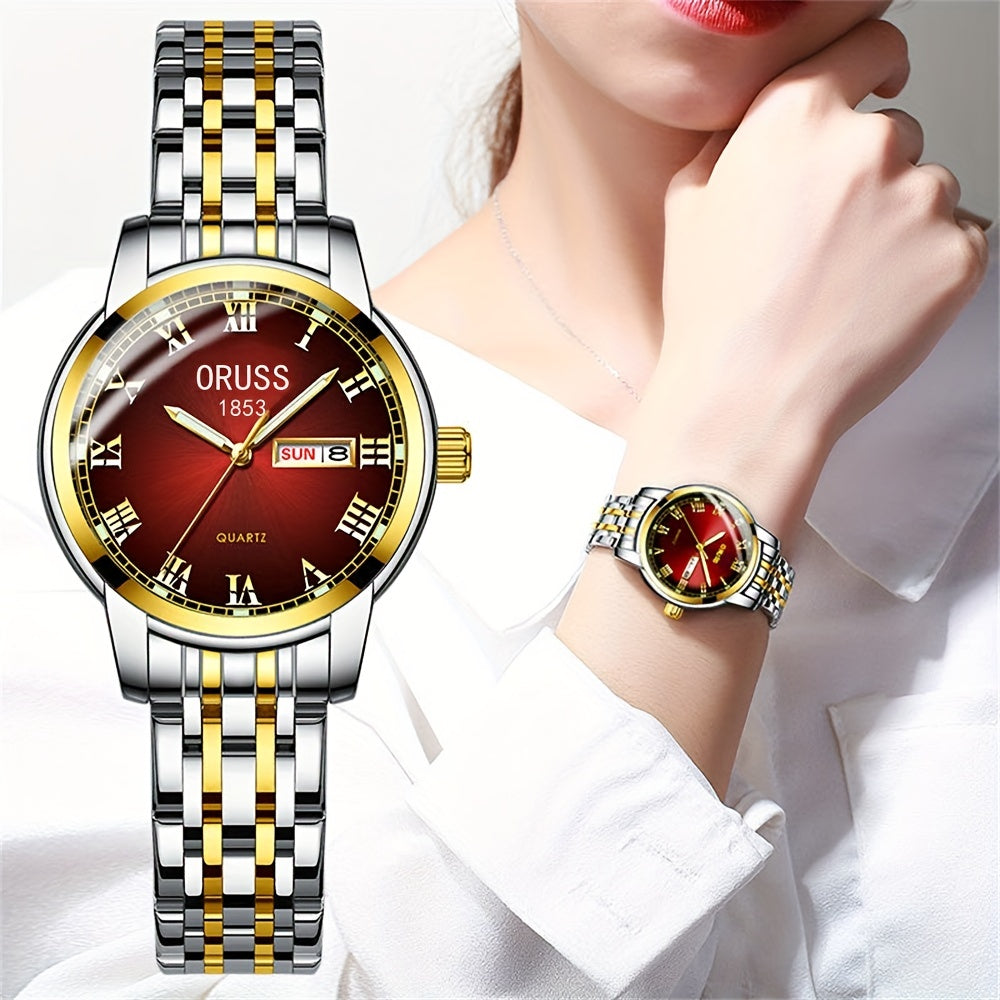 Classic Personality Retro Women's Watches Durable Double Calendar High-end Fashion And Gentle Generous Woman Watch