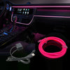 196.85inch Car Environment El Wire LED USB Flexible Neon Interior Lights Assembly RGB Light for Automotive Decoration Lighting Accessories for car party DIY Living Room and Bedroom Atmosphere Decoration, Bedroom Lights, Best