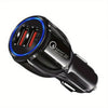 Compact Safe 12/24V Universal QC 3.0 Fast Charge Automotive Charger for Automobile Car Charger Car Charger Adapter