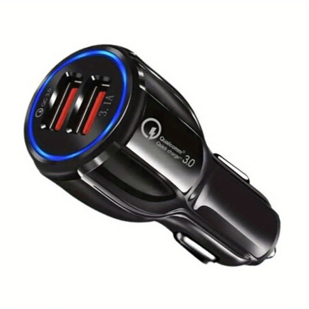 Compact Safe 12/24V Universal QC 3.0 Fast Charge Automotive Charger for Automobile Car Charger Car Charger Adapter