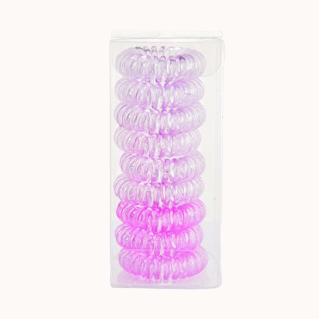 9 Pcs Spiral Hair Ties No Crease, Coil Hair Ties, Phone Cord Hair Ties, Women Ponytail Holder Elastics