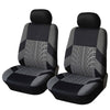 Universal Fit Front Pair Car Seat Covers - Breathable Polyester Split Automotive Seat Cushion Protectors with Sponge Filler - Hand Washable, All-Season, Durable and Easy to Install