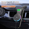 1pc 15W Premium Car-mounted Folding Wireless Charger with Ambient Light - Strong Magnetic Suction, Foldable, Non-Slip, Universal Compatibility for Car, Home, Office - Easy to Use, Space-Saving, and Portable Automotive Accesso