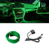 196.85inch Car Environment El Wire LED USB Flexible Neon Interior Lights Assembly RGB Light for Automotive Decoration Lighting Accessories for car party DIY Living Room and Bedroom Atmosphere Decoration, Bedroom Lights, Best