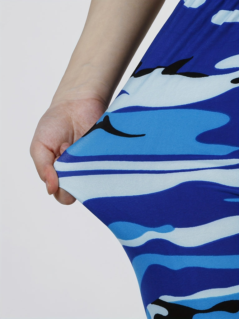 Women's Leggings Floral Printed Pants Casual High Waist Sweatpants Leggings - Stretchy & Breathable Fabric - For Yoga, Running & Everyday Wear - Perfect Gift for Women