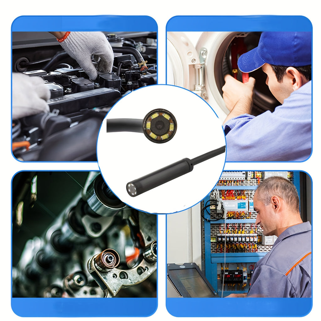 5Mm/0.196In Mini Camera Industrial Cameras Endoscope, Android Mobile Phone Camera, Pipeline Detection, Industrial, Automotive Repair, Carbon Deposition, Visual Repair, Air Conditioning 1-10M Probe