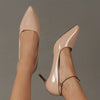Women's Solid Color Stiletto Heels, Elegant Pointed Toe Work Pumps, Lightweight Dress Pumps