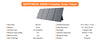 MHPOWOS 400W Portable Solar Panel, Lightweight Foldable Solar Panels with an Adjustable Kickstand, IP67 Waterproof Solar Charger