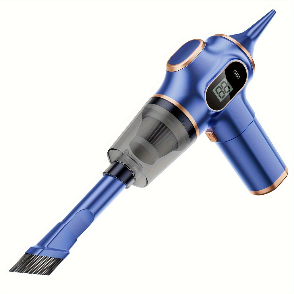 4000mAh High-Power Portable Vacuum Cleaner - Strong 45W Suction, 3.5Pa Pressure, USB Rechargeable, Lightweight, Cordless, Multi-Surface Cleaning for Household, Automotive, Office - Ideal for Quick Cleanups and Pet Owners