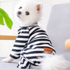 Cozy Striped Pajamas For Small Dogs And Cats - Soft Stretch Fabric For Ultimate Comfort