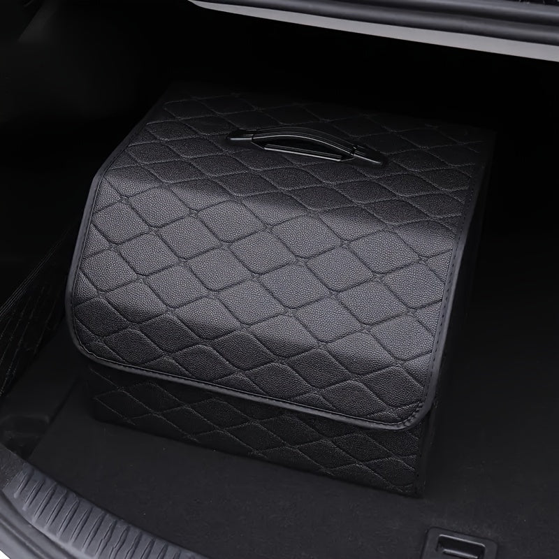 1pc Car Trunk Organizer Storage Box Collapsible Auto Cargo Storage Container Toys Food Storage Bag Car Stowing Automotive Accessories