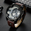 Large Dial Men's Watch - Wrist Watches with Fashion Casual Design, PU Leather Strap, Date Function, Ideal Gift for Him