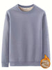 New Men's Casual Fashionable Solid Color Crew Neck Sweatshirts For Autumn And Winter