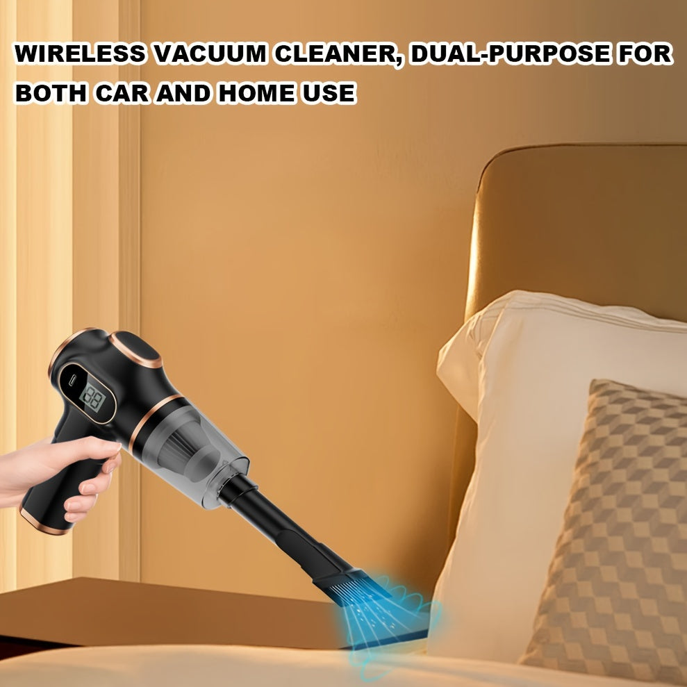 4000mAh High-Power Portable Vacuum Cleaner - Strong 45W Suction, 3.5Pa Pressure, USB Rechargeable, Lightweight, Cordless, Multi-Surface Cleaning for Household, Automotive, Office - Ideal for Quick Cleanups and Pet Owners