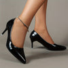 Women's Solid Color Stiletto Heels, Elegant Pointed Toe Work Pumps, Lightweight Dress Pumps