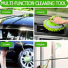 47.5" Long Handle Car Wash Brush Mop Kit for Washing, Detailing, and Cleaning Automotive, Truck, SUV, RV, Trailer with Soft Sponge Duster Mitt