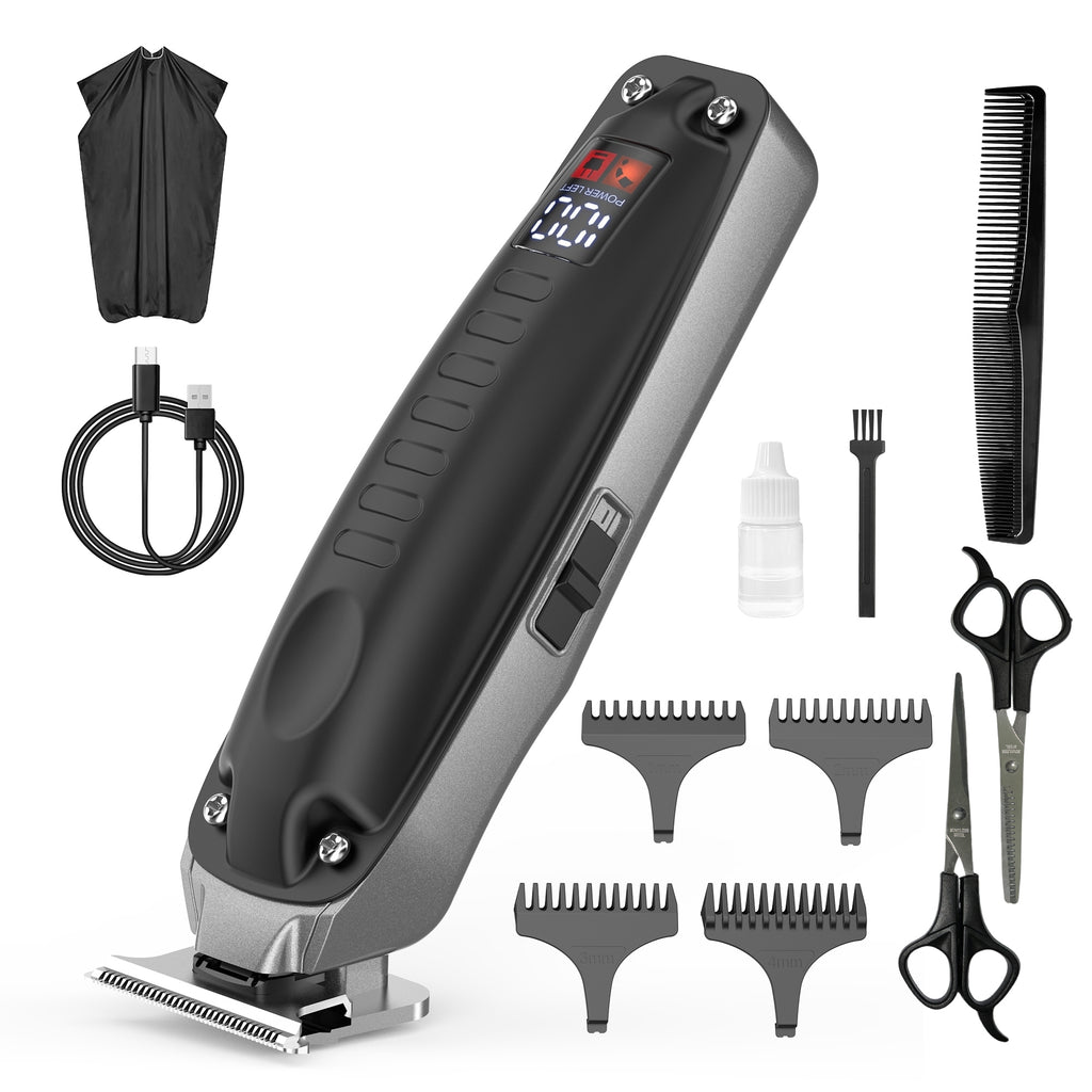Sejoy Cordless Hair Clippers for Men Trimmers Set for Barber with LED Display Professional Slick Hair Cut Self-Sharpening Blades