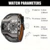 Oulm Classic Style Two Time Zone Men's Watches PU Leather Wristwatch Male Quartz Clock, Ideal choice for Gifts