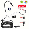 5Mm/0.196In Mini Camera Industrial Cameras Endoscope, Android Mobile Phone Camera, Pipeline Detection, Industrial, Automotive Repair, Carbon Deposition, Visual Repair, Air Conditioning 1-10M Probe