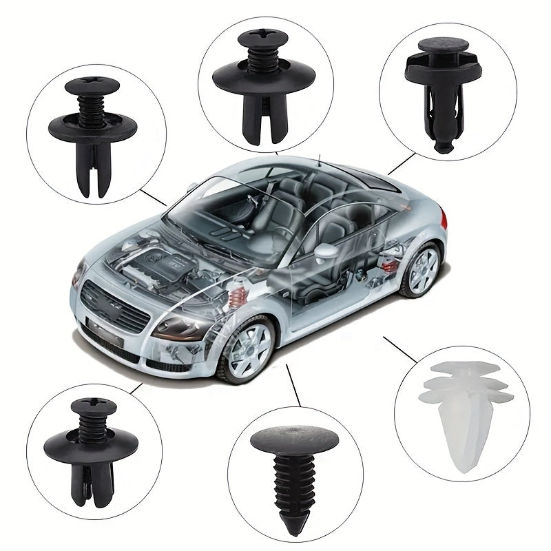 Automotive Plastic Buckle Mixed Universal Body Fixing Screw Clip Nylon Clip [Model: HE26] [OPP Bag Packaging] [Combined 60pcs, Separate 100pcs]
