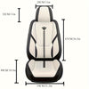 Red Rain PU Leather Car Seat Cover Breathable Universal Car Seat Covers For Front And Rear Seats 13pcs Automotive Seat Cushion Cover Fit Car Truck SUV Van