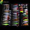 56pcs Fishing Lures Kit Crankbait Tackle Minnow Popper Pencil Swimbaits Hook Freshwater Saltwater Hard Baits Set for pike carp bass fishing christmas gift for man