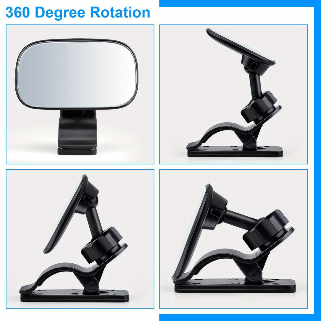 Wide Angle Convex Rearview Mirror, Adjustable Car Interior Mirror for Backseat, Automotive Accessories