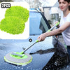 47.5" Long Handle Car Wash Brush Mop Kit for Washing, Detailing, and Cleaning Automotive, Truck, SUV, RV, Trailer with Soft Sponge Duster Mitt