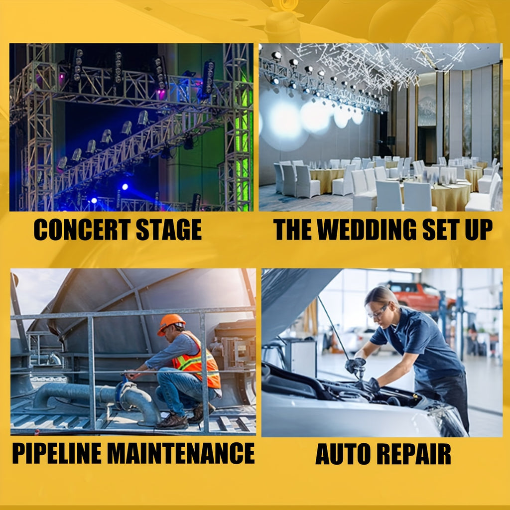 LYUWO 1 Set 12V Cordless Electric Wrench, 45NM 3/8'' Ratchet Illuminated Remove Screws & Nuts Automotive Repair Tool, Right Angle Wrench, Power Tools