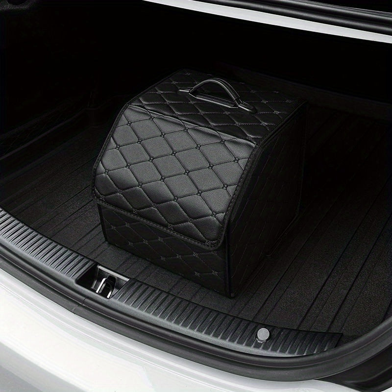 1pc Car Trunk Organizer Storage Box Collapsible Auto Cargo Storage Container Toys Food Storage Bag Car Stowing Automotive Accessories