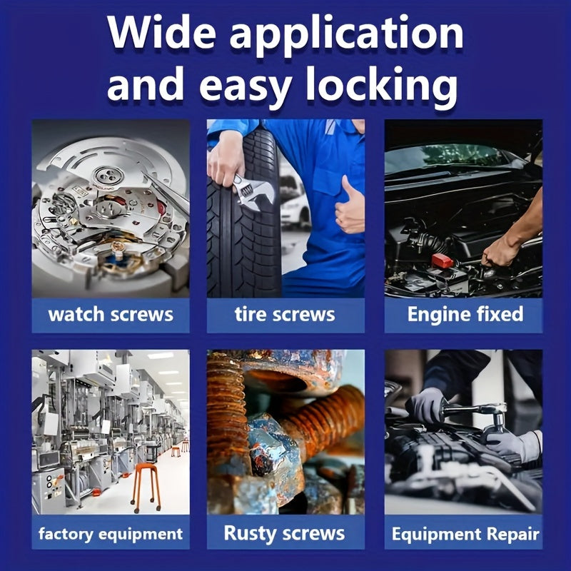 1/3pcs Multifunctional Vitamin Adhesive 222/243 Medium High Strength Screw Glue Medium High Strength Automotive Special Screw Glue Anti-slip Fastening Anaerobic Glue Removable And More