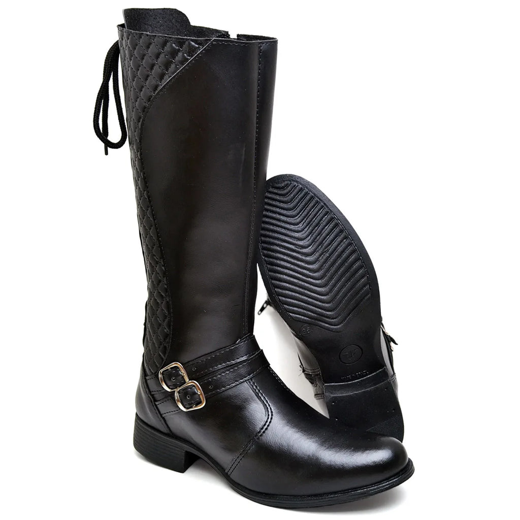 33 to 40 Adjustable Adjustable Zipper Long Cano Boots for Women