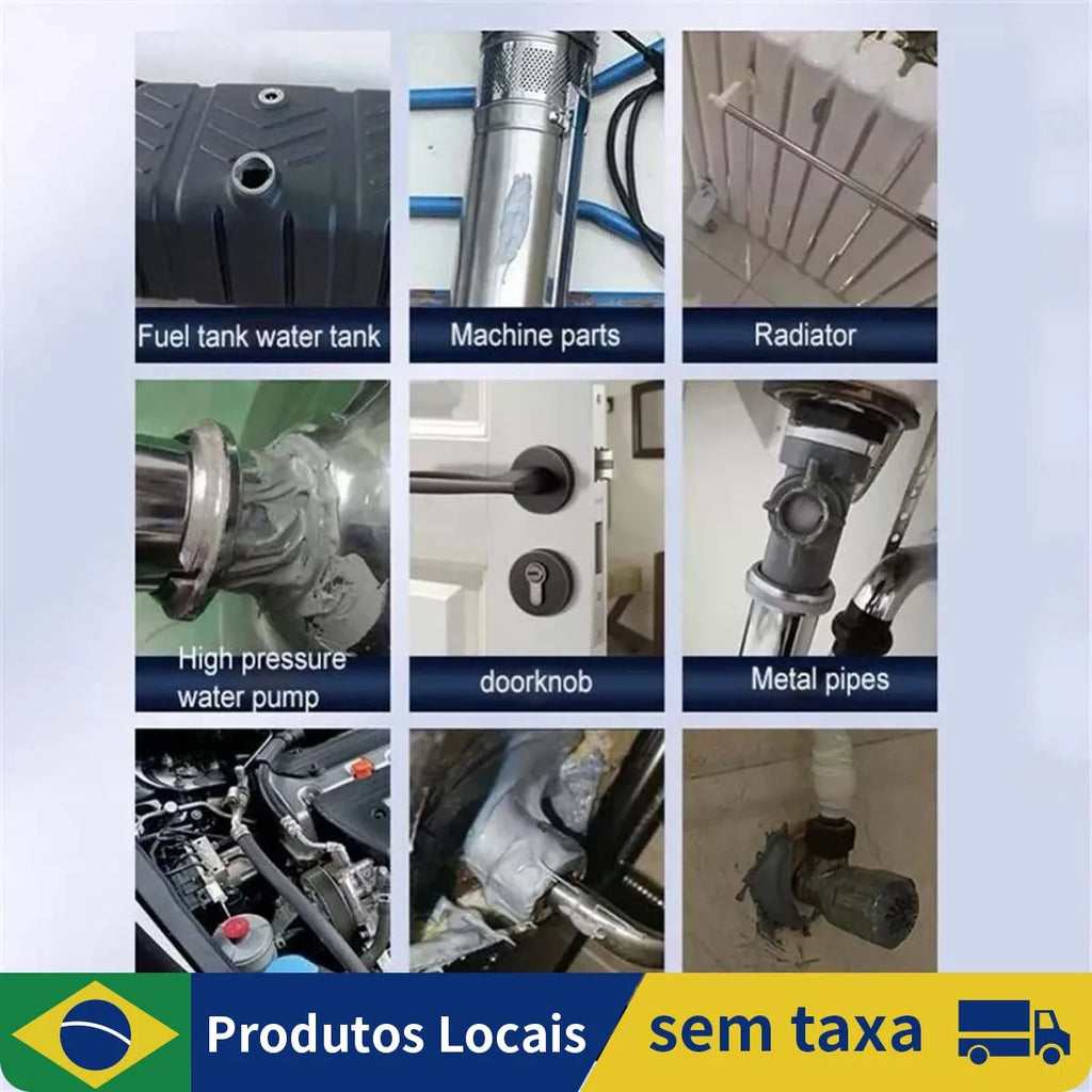 Industrial Repair Glue Cold Welding Heat Resistant AB Metal Paste Adhesive For Casting Agent