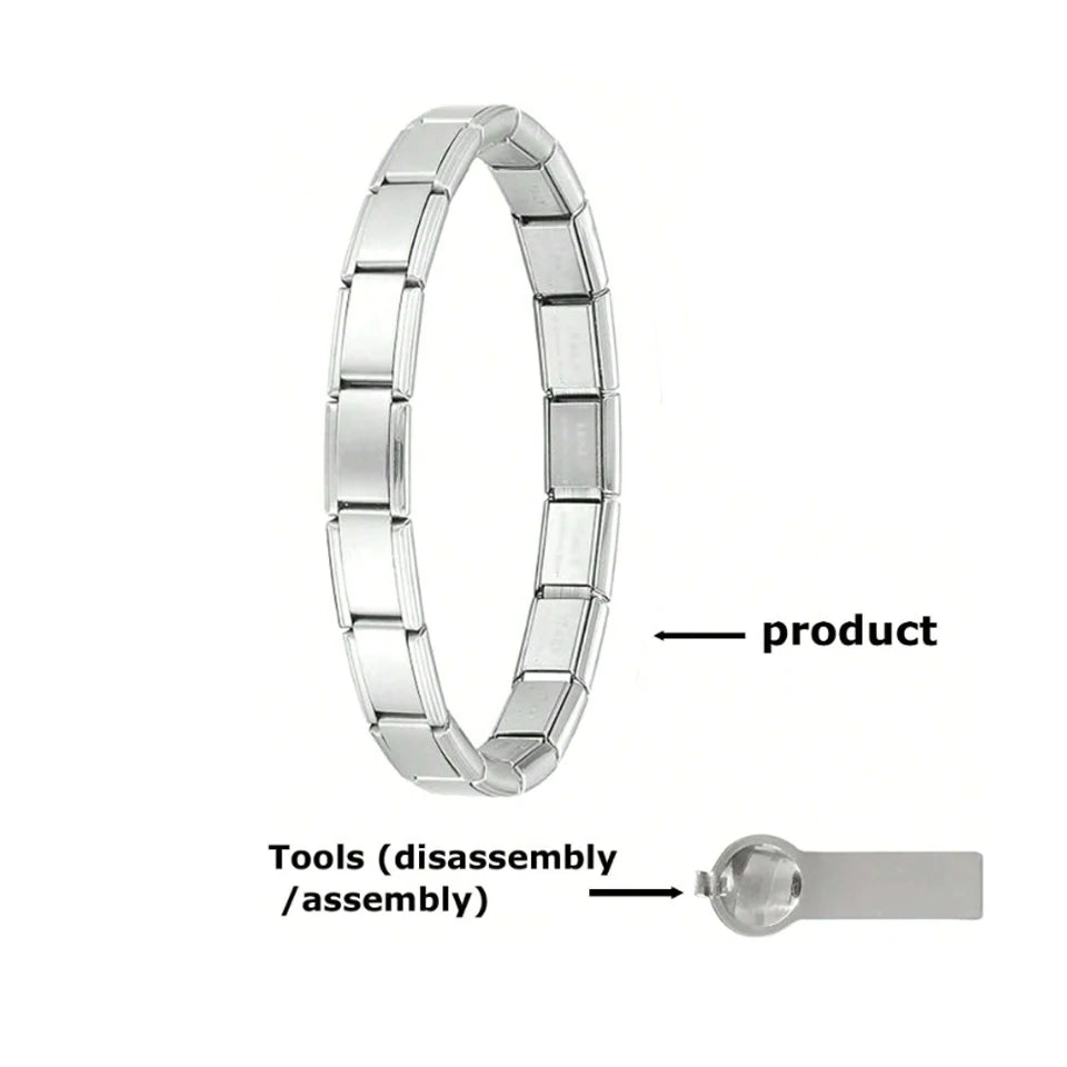ZAKOL Stainless Steel Italian Charm Bracelet Opening Tools Jewelry DIY Making