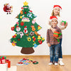 Thanksgiving Felt Tree Ornaments Wall Hanging Decorations for Home Felt Christmas Tree Xmas Ornaments Santa Claus Xmas Kids Gift