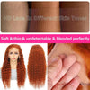 Mossily Orange Ginger Lace Front Wig Human Hair 40 Inch Curly Lace Front Human Hair Wig Deep Wave 13X4 13X6 Hd Lace Frontal Wigs