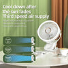 Camping Fan Rechargeable Desktop Portable Air Circulator Wireless Ceiling Electric Fan With LED Light Clip-on Home Fan 8000mAh