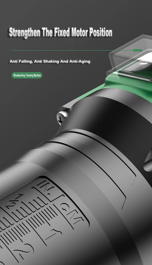 800W 6 Speed Electric Trimming Machine 33000rpm Woodworking Milling Engraving Hand Wood Edge Router Trimmer Home DIY Power Tools