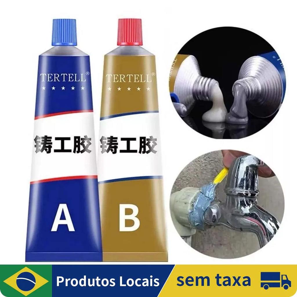 Industrial Repair Glue Cold Welding Heat Resistant AB Metal Paste Adhesive For Casting Agent