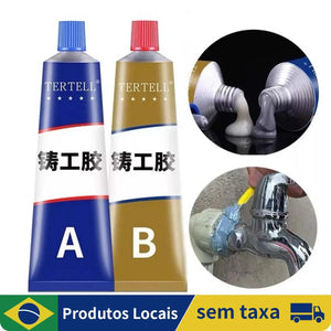 Industrial Repair Glue Cold Welding Heat Resistant AB Metal Paste Adhesive For Casting Agent