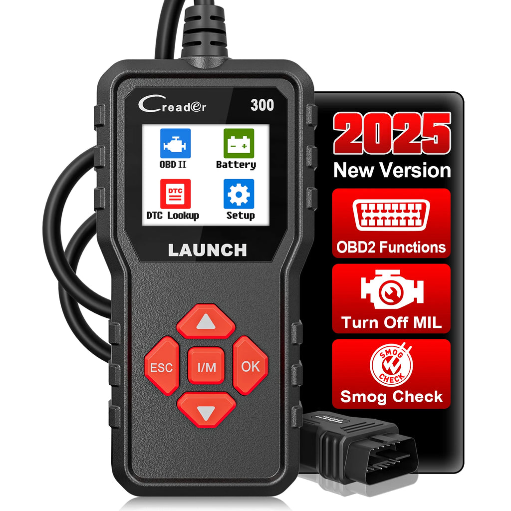 LAUNCH X431 CR300 OBD2 SCANNER CAN Auto Code Reader Diagnostic Tools I/M Engine Battery Tester Lifetime Free Update