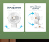 Camping Fan Rechargeable Desktop Portable Air Circulator Wireless Ceiling Electric Fan With LED Light Clip-on Home Fan 8000mAh