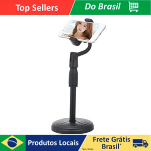 Suporte Tripé Para Celular de Mesa com Altura Ajustavel Apoio Celular