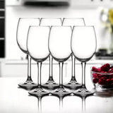 Wine Glasses Set (6 Wine Glasses 465ml) -Wine Decanter 1900ml-Glass Luxury Home Party Decoration