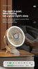 Camping Fan Rechargeable Desktop Portable Air Circulator Wireless Ceiling Electric Fan With LED Light Clip-on Home Fan 8000mAh