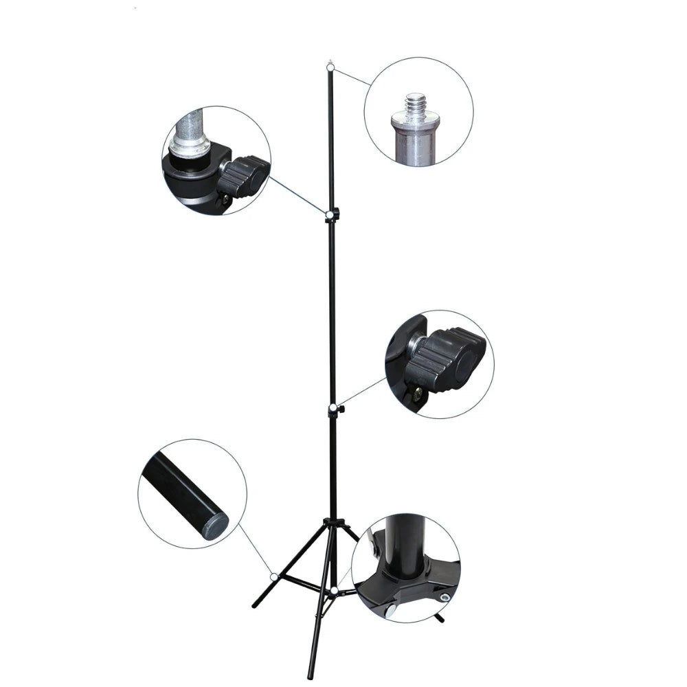 Tripé Para Iluminação Led 2.1 Metros Universal Celular Para Ring Light