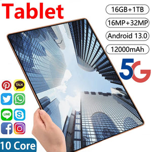 Global Version NEW Original Pad Tablet 10.36 inch HD 5K Android 13 16GB+1T 16MP+32MP 12000mAh 5G Dual SIM WiFi GPS